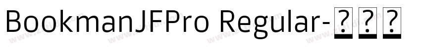 BookmanJFPro Regular字体转换